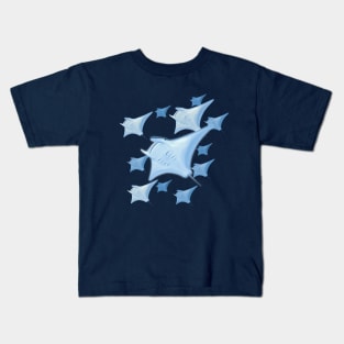 Manta Ray Graphic Design Kids T-Shirt